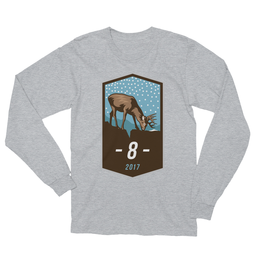 Buck Badge 8pt Long Sleeve T-Shirt