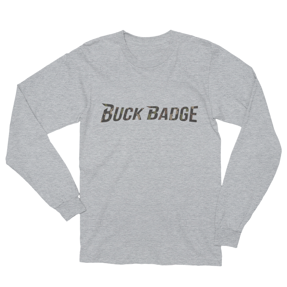 Buck Badge Camo Long Sleeve T-Shirt