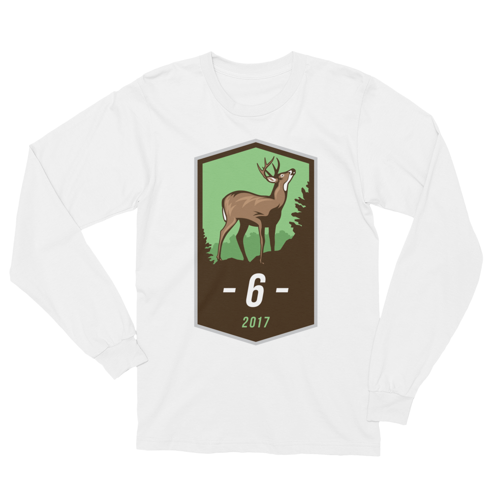 Buck Badge 6pt Long Sleeve T-Shirt