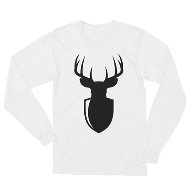 Buck Badge Black Icon Long Sleeve T-Shirt
