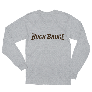 Buck Badge Brown Logo Long Sleeve T-Shirt