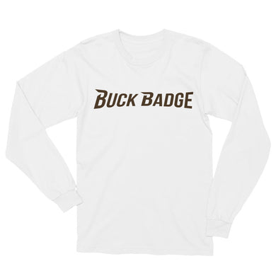Buck Badge Brown Logo Long Sleeve T-Shirt