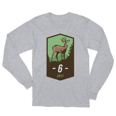 Buck Badge 6pt Long Sleeve T-Shirt