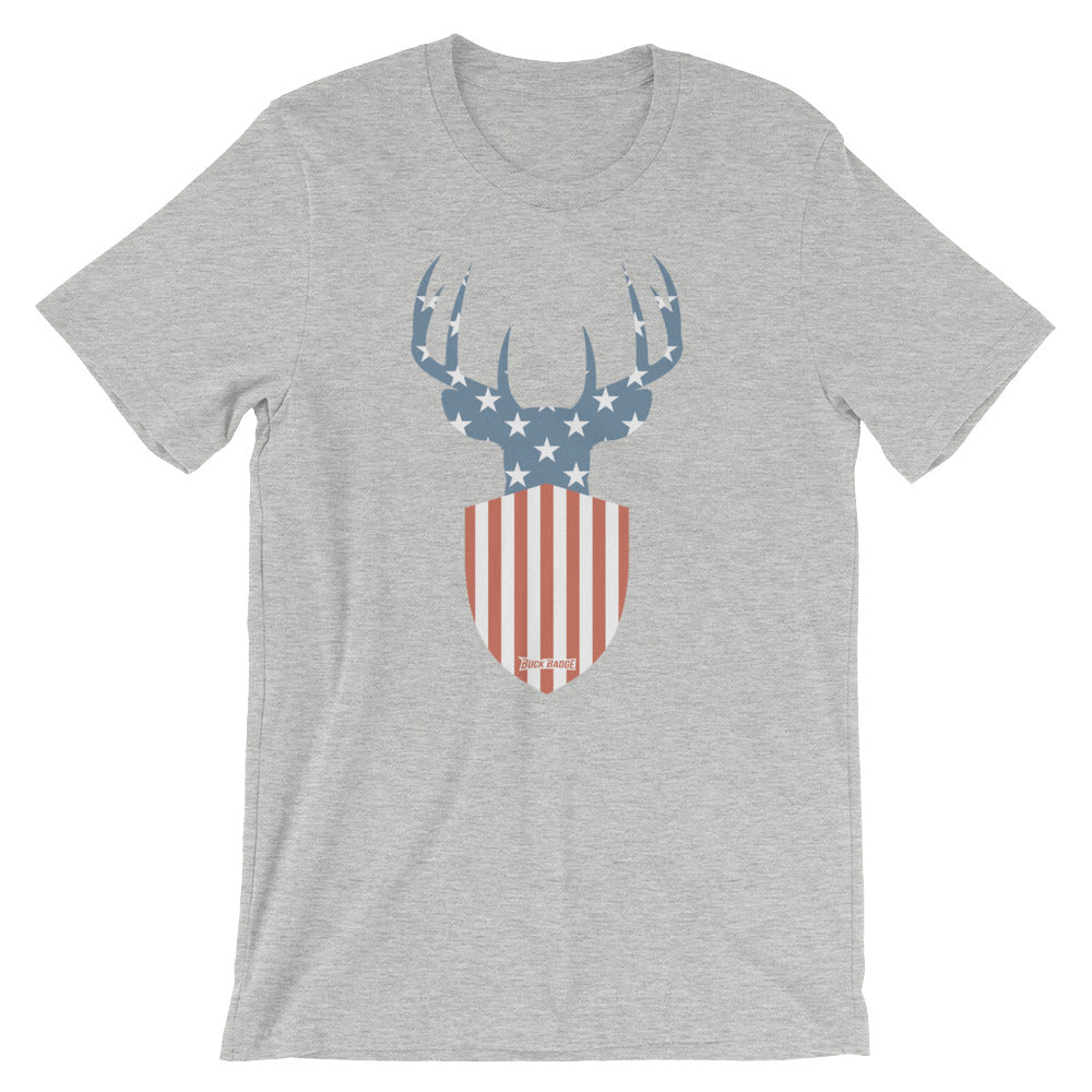 Buck Badge Flag Icon T-Shirt
